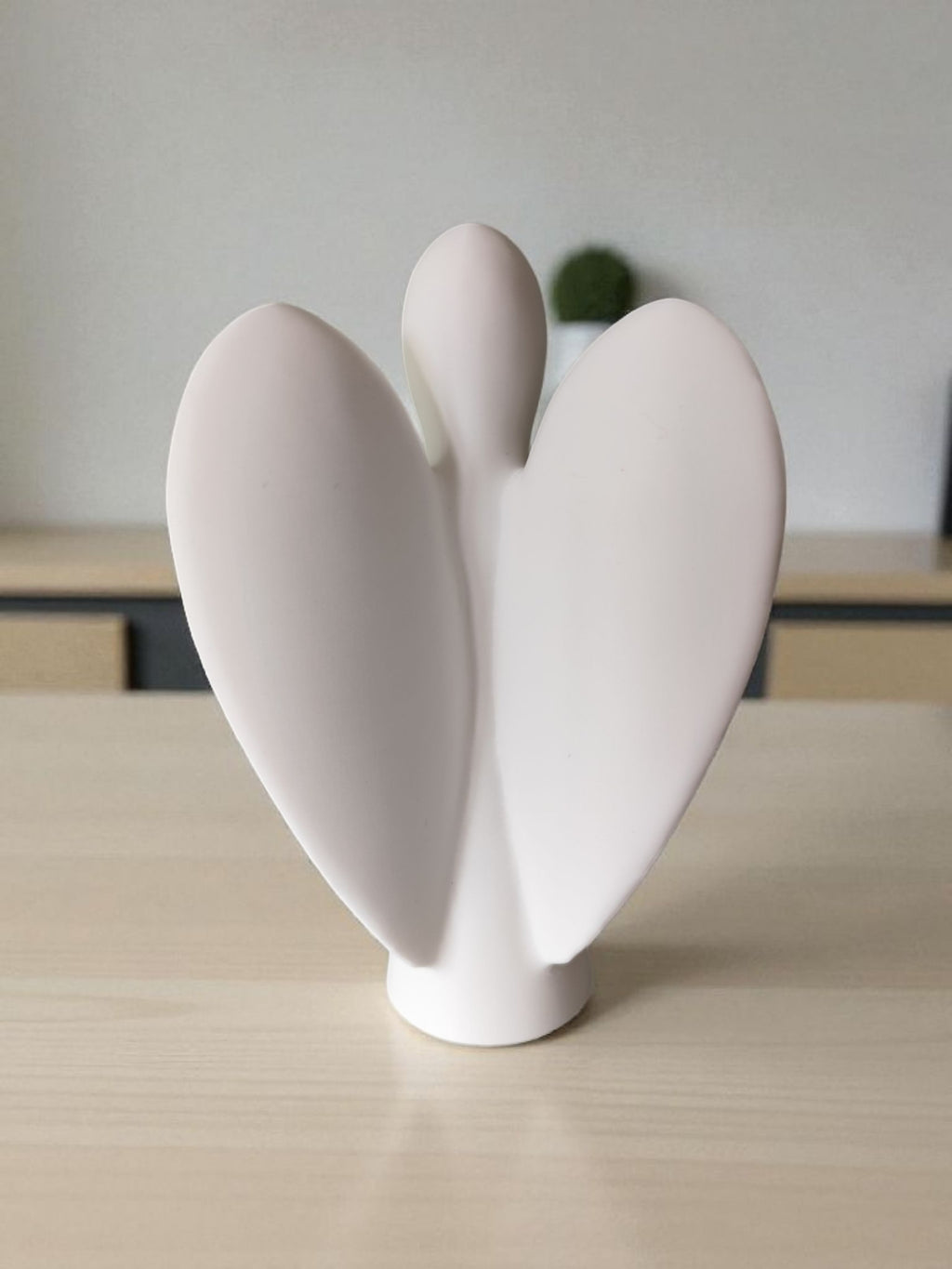 Bagside af engel med vinger