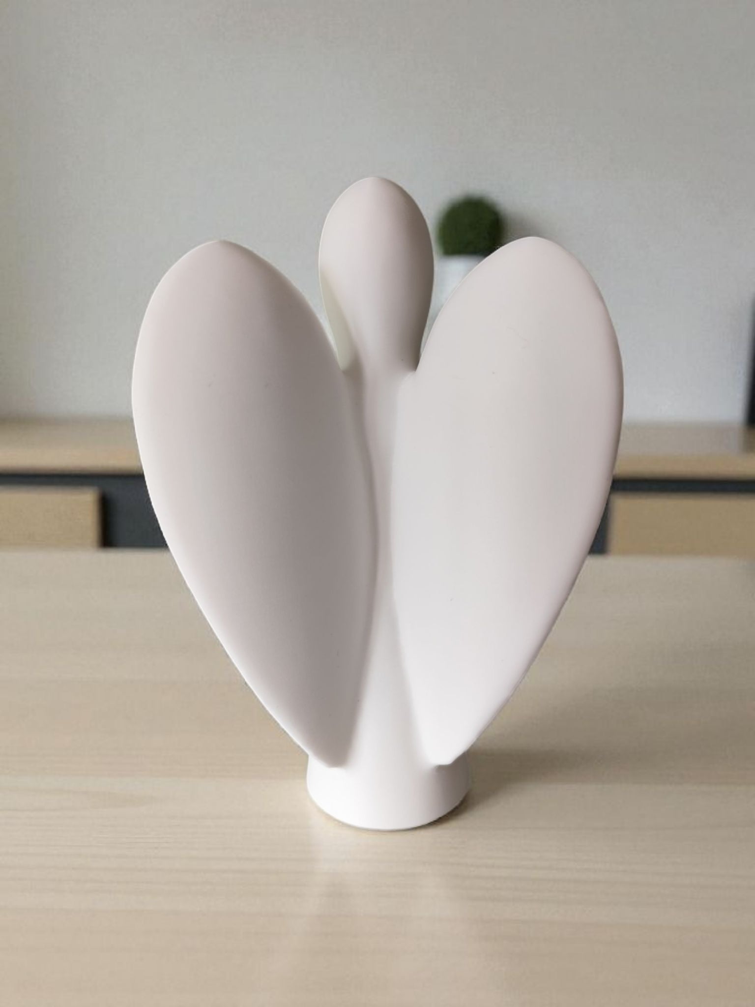 Bagside af engel med vinger