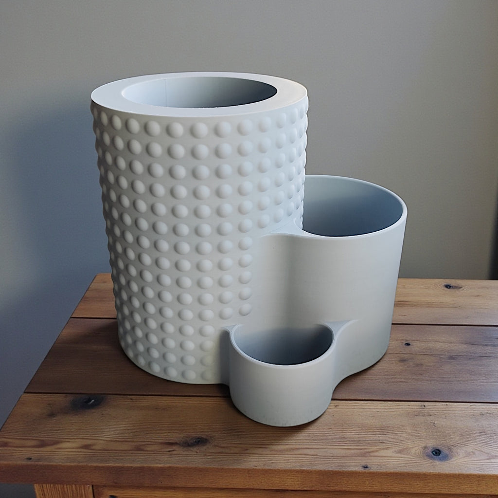 Blyantholder med side-rum til små kontordinge